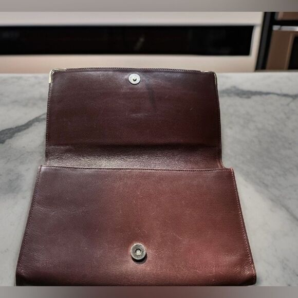 Cartier Vintage Le Must de Cartier Bordeaux Leather Clutch Bag - Picture 8 of 12